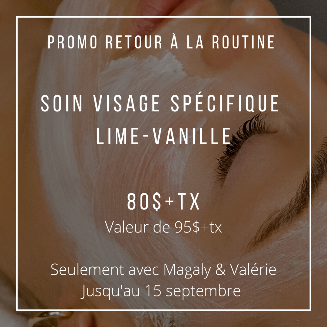 Soin visage avant le 15 septembre