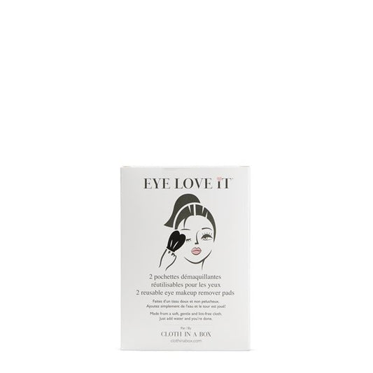 EYE LOVE IT - 2 pochettes démaquillantes